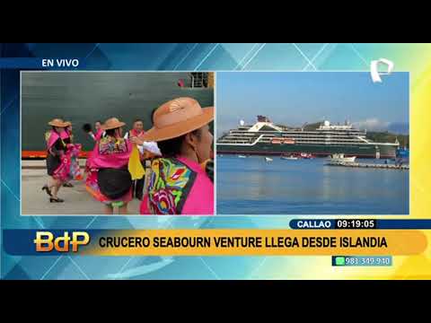 Turistas arriban al Perú en imponente crucero Seabourn Venture proveniente de Islandia