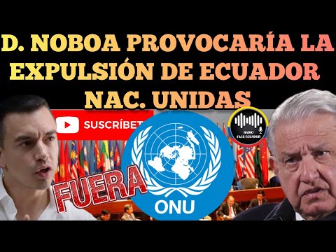 ECUADOR SERÍA EX.PULSAD0 DE LAS NACIONES UNIDAS POR CULPA DE NOBOA SURGE GRA.VE RIESGO NOTICIAS RFE