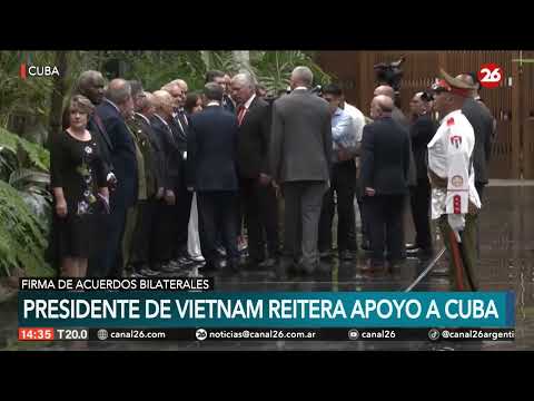 El presidente de Vietnam reitera su apoyo a Cuba