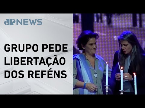 Comunidade judaica faz ato em SP para marcar um ano dos ataques do Hamas