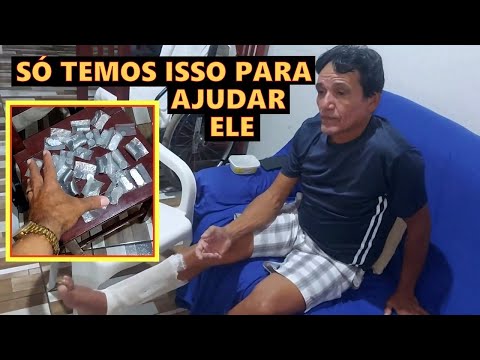 A Situação dele está assim   Só temos estas moedas para ajudar a levantar fundos #gratidão