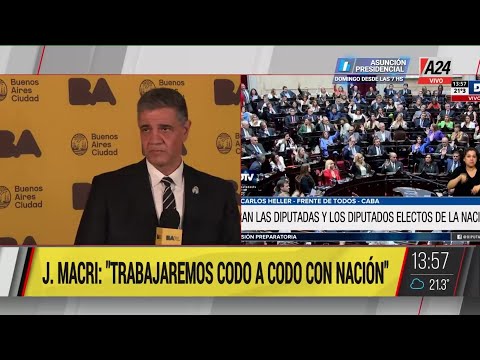 Jorge Macri asumió como jefe de Gobierno porteño y le respondió a la prensa