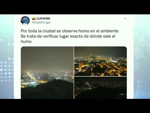 Diversos puntos de Guayaquil repletos de humo