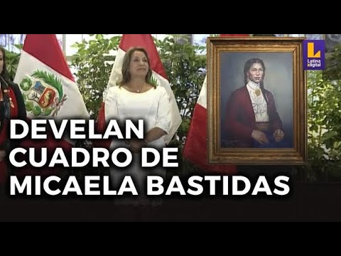 Dina Boluarte en ceremonia de develación del cuadro de Micaela Bastidas:Hay que aprender a unirnos