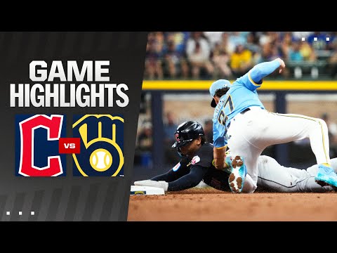 Guardians vs. Brewers Game Highlights (8/17/24) | MLB Highlights