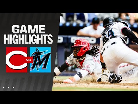 Reds vs. Marlins Game Highlights (4/23/25) | MLB Highlights