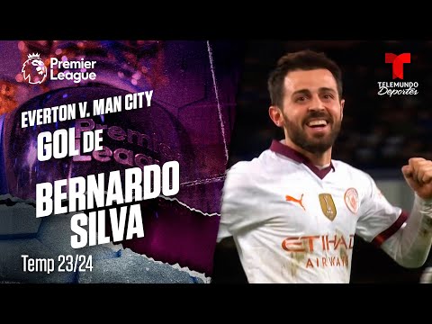 Goal Bernardo Silva - Everton v. Manchester City 23-24 | Premier League | Telemundo Deportes