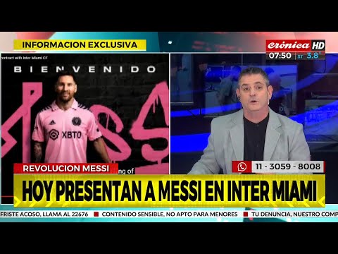 Expectativa mundial: Lionel Messi será presentado hoy en el Inter Miami