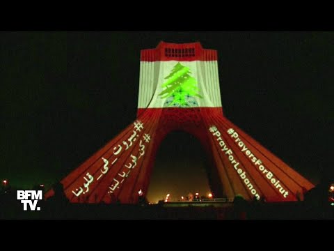 Iran: la tour Azadi s'illumine à Téhéran après les explosions de Beyrouth