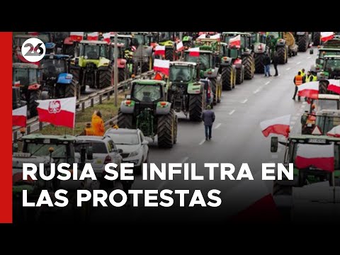 Polonia acusa a Rusia de intentar infiltrarse en las protestas de agricultores