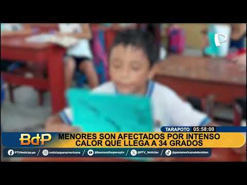 ? ¡Impactante ola de calor en Tarapoto!  Niños afectados por altas temperaturas