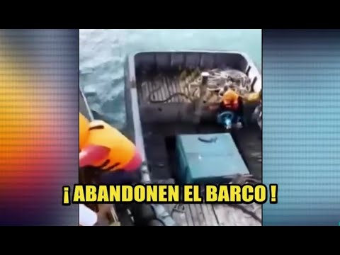 Chimbote: Barco se hunde por llevar pescado en exceso