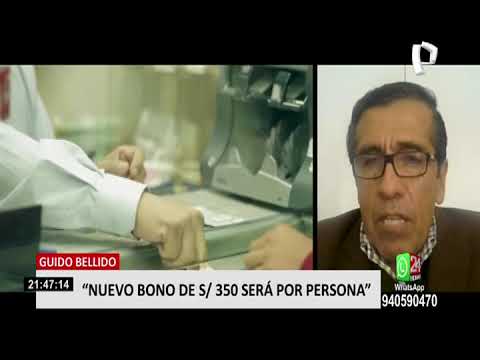 Guido Bellido anunció nuevo bono de S/ 350 y se entregará por persona