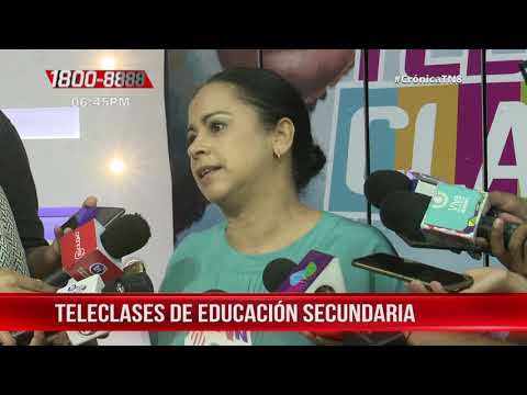 Teleclases en Nicaragua para reforzar contenidos de secundaria