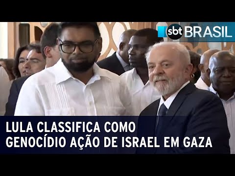 Lula volta a criticar Israel durante encerramento de cúpula na Guiana | SBT Brasil (28/02/24)