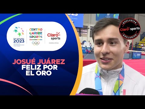 Josue? Jua?rez esta? feliz por la medalla de oro del equipo de gimnasia arti?stica varonil