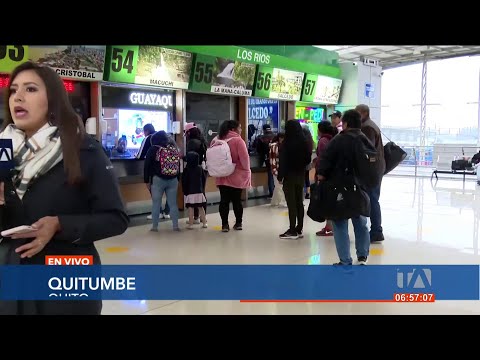 Terminales terrestres en Quito se alistan para viajeros que ejercerán su derecho al voto