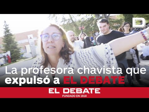La profesora que expulsó a los reporteros de El Debate: «Los medios son armas de destrucción masiva»