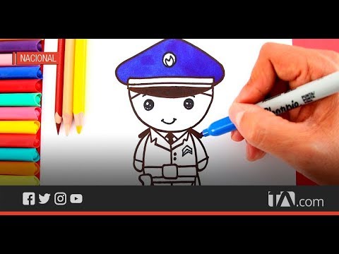 La Policía brinda clases virtuales de dibujo para niños