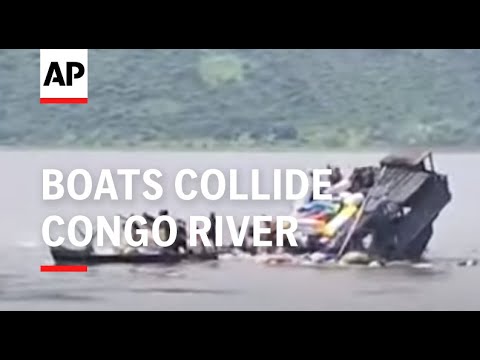 Dozens dead after boats collide and capsize on Congo River, local official says