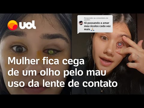 Jovem fica cega de um olho após infecção rara por mau uso de lente: 'Estou na fila para transplante'