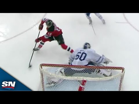 Devils Nico Hischier Puts Wicked Move On Joseph Woll For Breakaway Goal