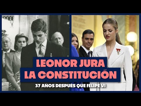 1986 vs 2023 | La COMPARACIÓN entre la jura de la CONSTITUCIÓN de Leonor y Felipe VI