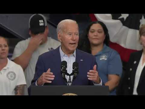 STUNNING & EMOTIONAL BIDEN WRECKS SUCKER TRUMP - MICHIGAN