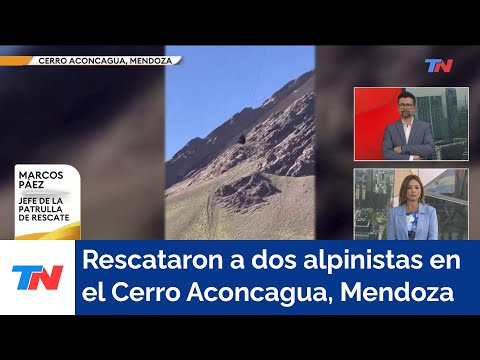 Mendoza: Rescataron a dos alpinistas en el Cerro Aconcagua