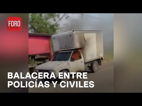 Se desata balacera, colocan ponchallantas e incendian vehículo en Tabasco - Las Noticias