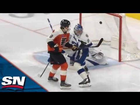 Cam York Follows His Shot For A Beautiful Backhand Mid-Air Goal