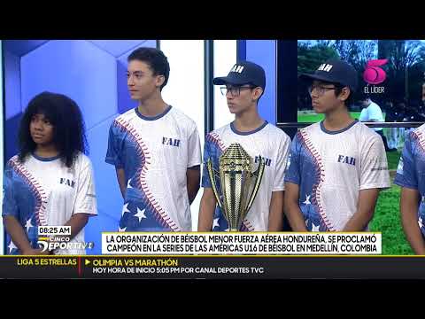 La organización de béisbol menor de la FAH, se proclamó campeón en U16 en Medellín, Colombia