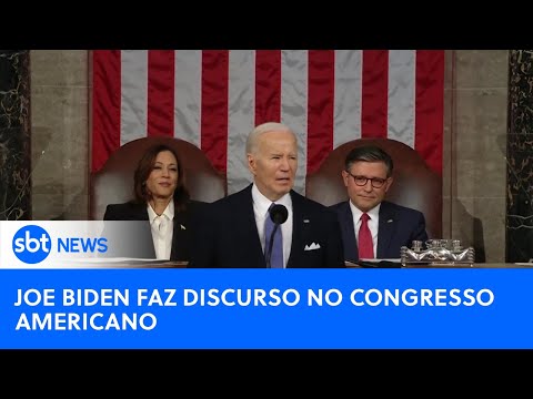 Presidente Joe Biden discursa no Congresso Americano| #SBTNewsnaTV (08/03/24)
