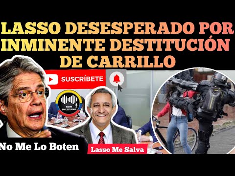 PRESIDENTE LASSO EN APUR0S ANTE INMINENTE DESTITUCION DE MINISTRO CARRILLO NOTICIAS ECUADOR RFE TV