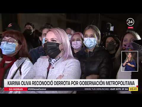 Karina Oliva reconoció derrota por gobernación metropolitana