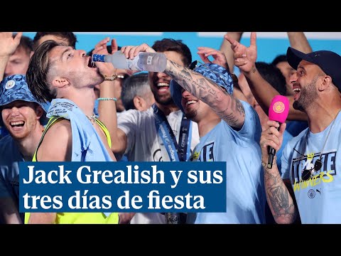 Jack Grealish, el alma de los tres días de fiesta tras ganar la Champions