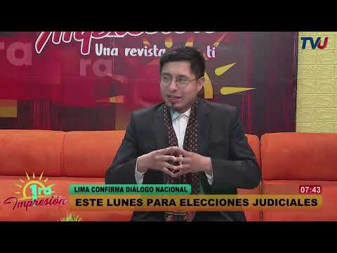 Lima confirma dialogo nacional, este lunes para las elecciones jdiciales