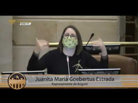 ¿Que paso en las noches del 9 al 11 de sep en Bogotá pregunta Juanita Goebertus, Rep. por Bogotá