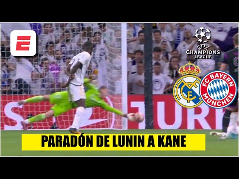 Lunin LE ROBÓ el GOL a Harry Kane. Real Madrid 0-0 Bayern Munich | UEFA Champions League
