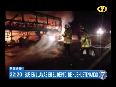 Conductor y pasajeros de bus salvaron de morir quemados en Ruta Interamericana