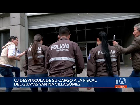 La fiscal del Guayas, Yanina Villagómez, ha sido destituida de su cargo