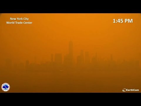 Así empeoró la calidad del aire en Nueva York tras los incendios en Canadá