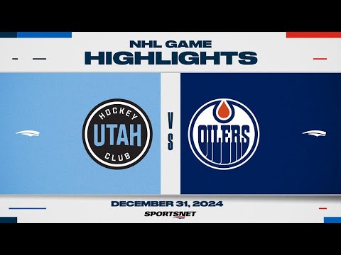 NHL Highlights | Utah HC vs. Oilers - December 31, 2024