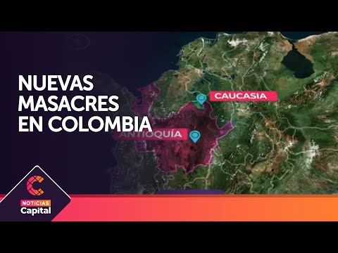 Dos nuevas masacres en Colombia este fin de semana
