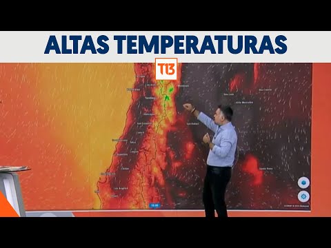 Viernes de altas temperaturas en Chile y cua?nto se espera para el fin de semana