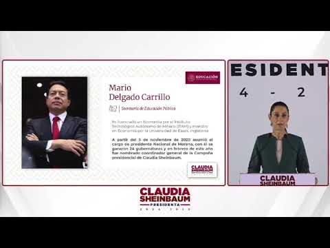 Claudia Sheinbaum presenta cuatro integrantes de su gabinete