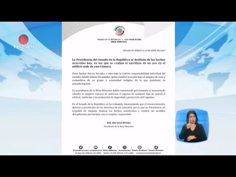 Escándalo en México por el sacrificio de una gallina - El Noticiero emisión Meridiana 25/04/24