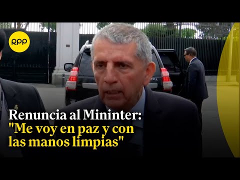 Víctor Torres confirma su renuncia al cargo de ministro del Interior