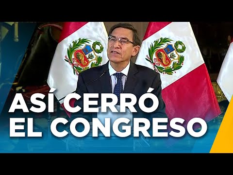 Martín Vizcarra anunció así el cierre del Congreso de la República el 30 de septiembre del 2019