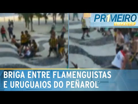 Torcedores de Flamengo e Peñarol brigam e uruguaios ficam feridos | Primeiro Impacto (20/09/24)